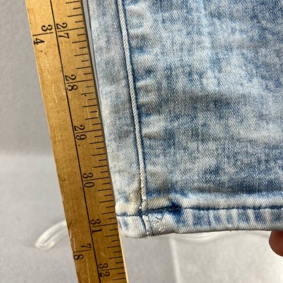 Pacsun Stacked Skinny Jeans Distressed Acid Wash Women's Size 30x32 - Picture 4 of 15